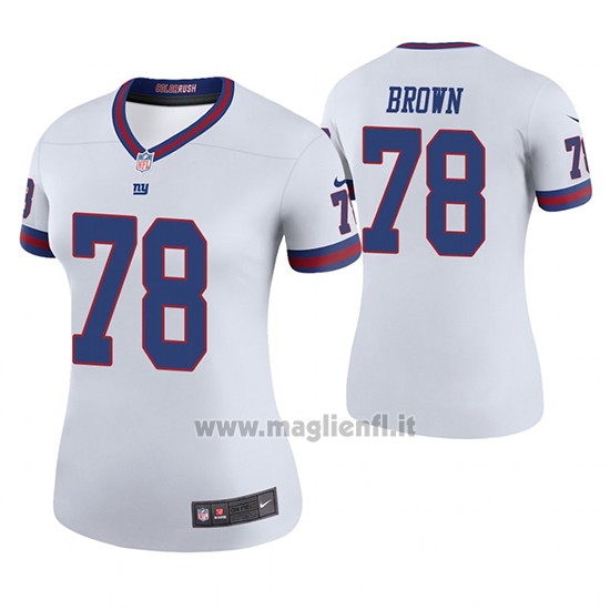 Maglia NFL Legend Donna New York Giants Jamon Brown Bianco Color Rush